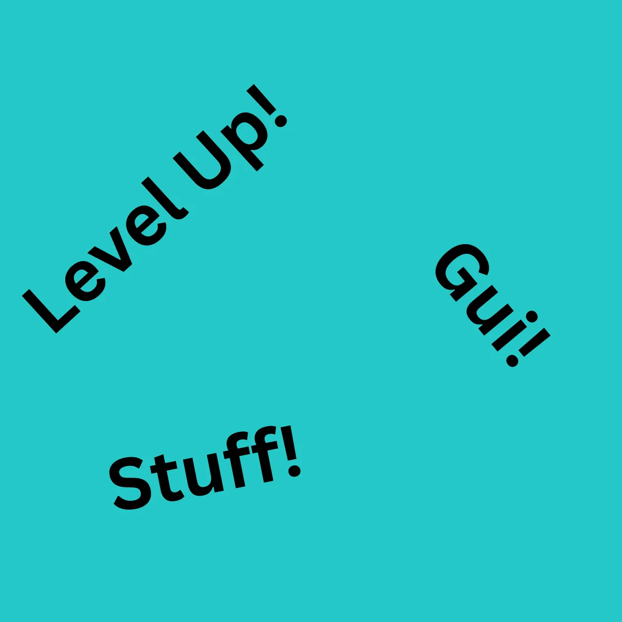 A simple level up gui.