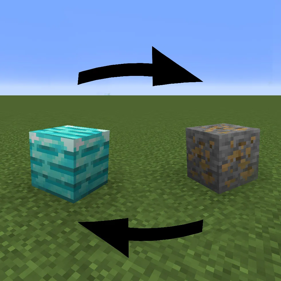 Diamond to wood & wood to diamond