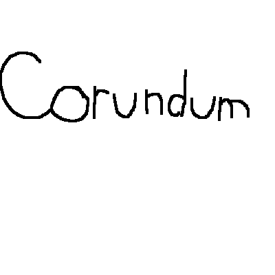 Corundum mineral