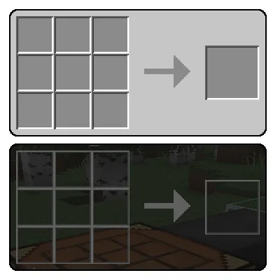 Grey's Transparent Containers HUD