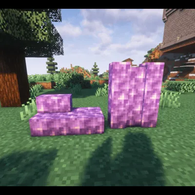 Amethyst Stairs, Slabs, and Walls