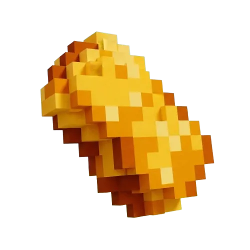 Golden chicken bit