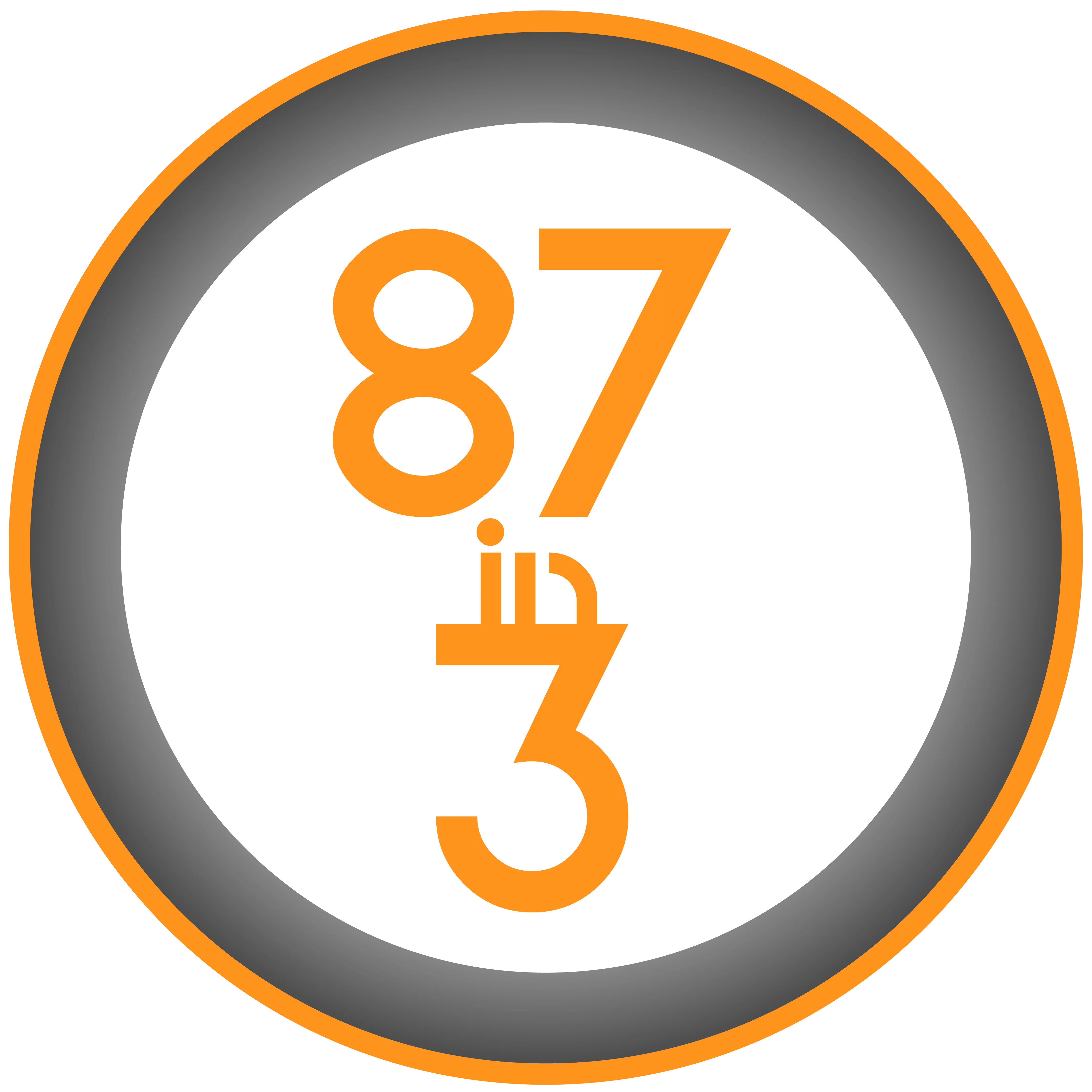 Decorative 87in3 Badge