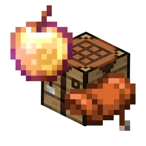 Craftable Enchanted Golden Apple and Saddle