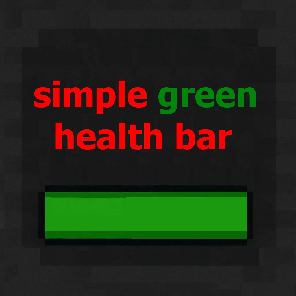 Simple Green Health Bar