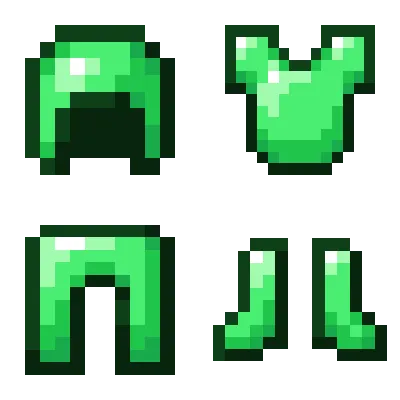 Emerald Stuff : Armor and Tools