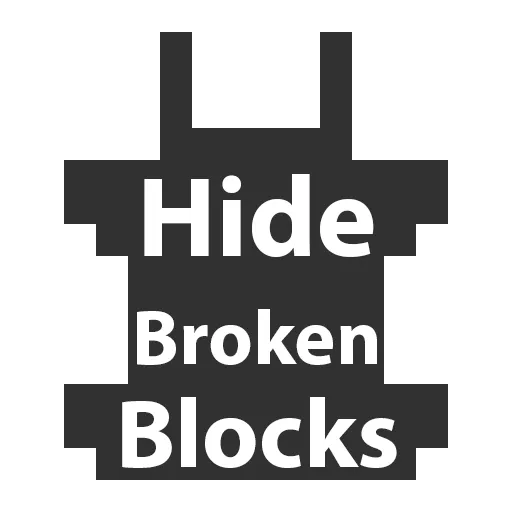 Hide broken blocks - scannable addon
