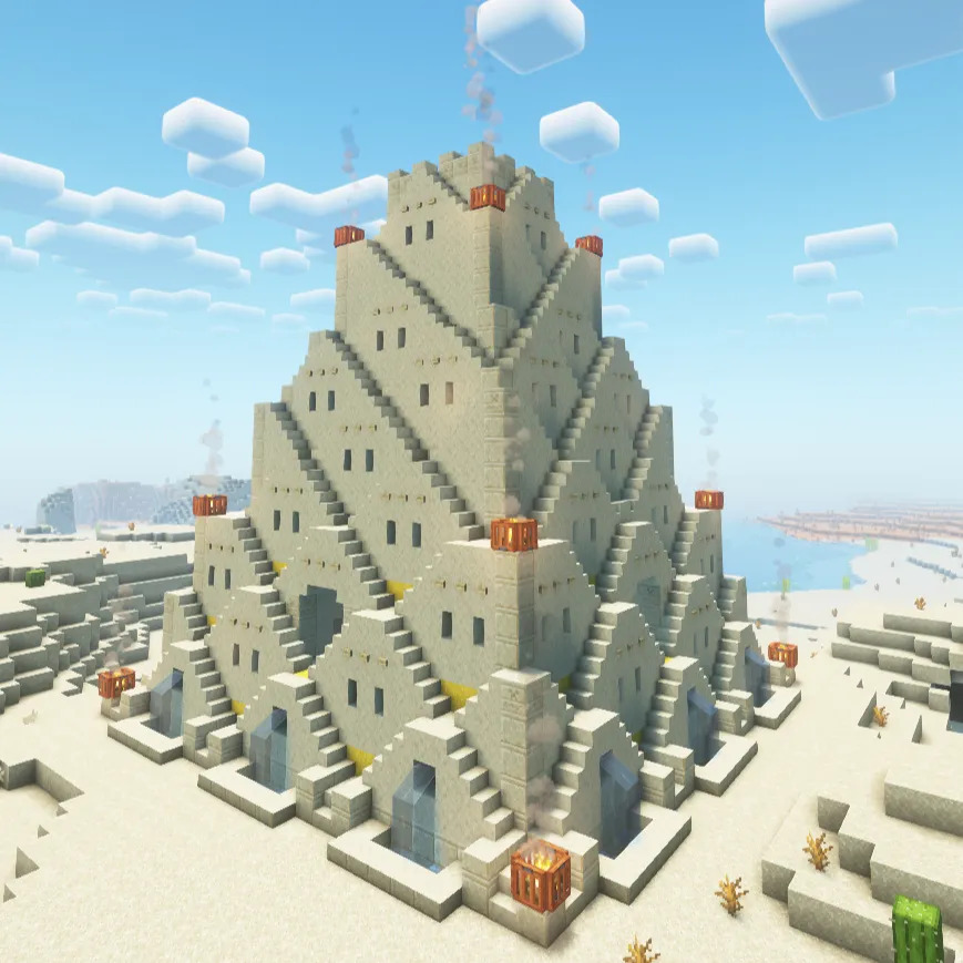 Desert Village Temple