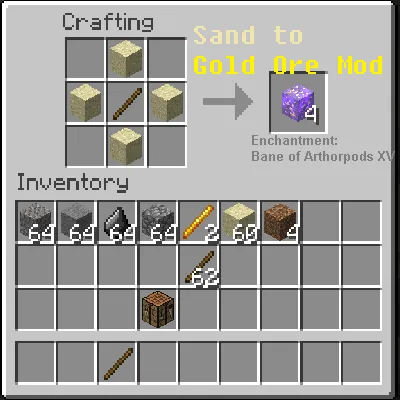Sand to Gold Ore Моды