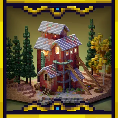 Mountain Mill | Simple Starters Series | Survival Terrain Mining Base |