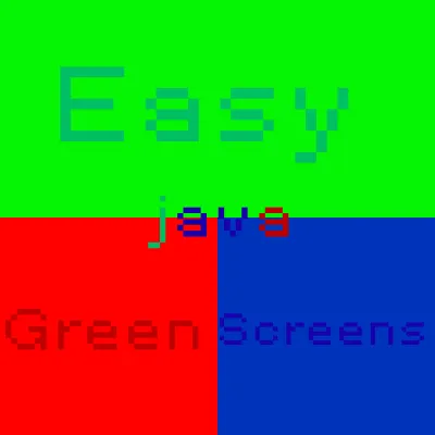 Easy Green Screens Java