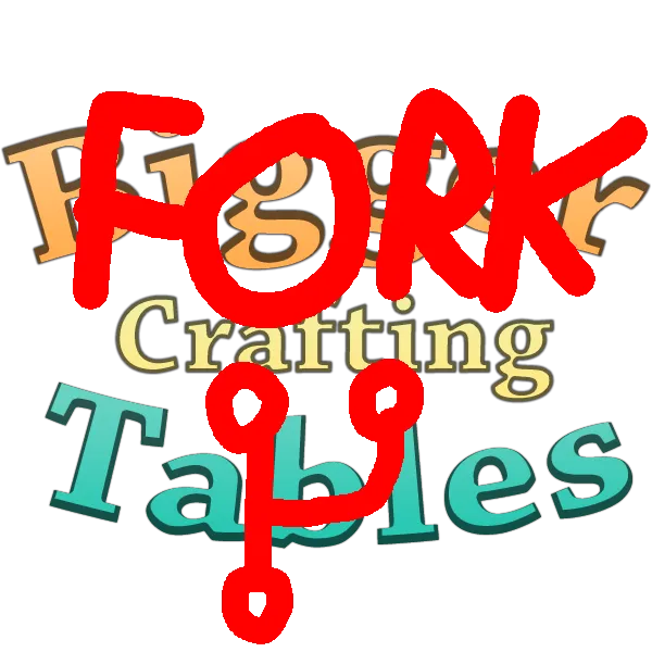 Bigger Crafting Tables - No Backpacks Edition