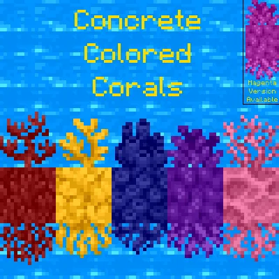 Concrete Colored Corals