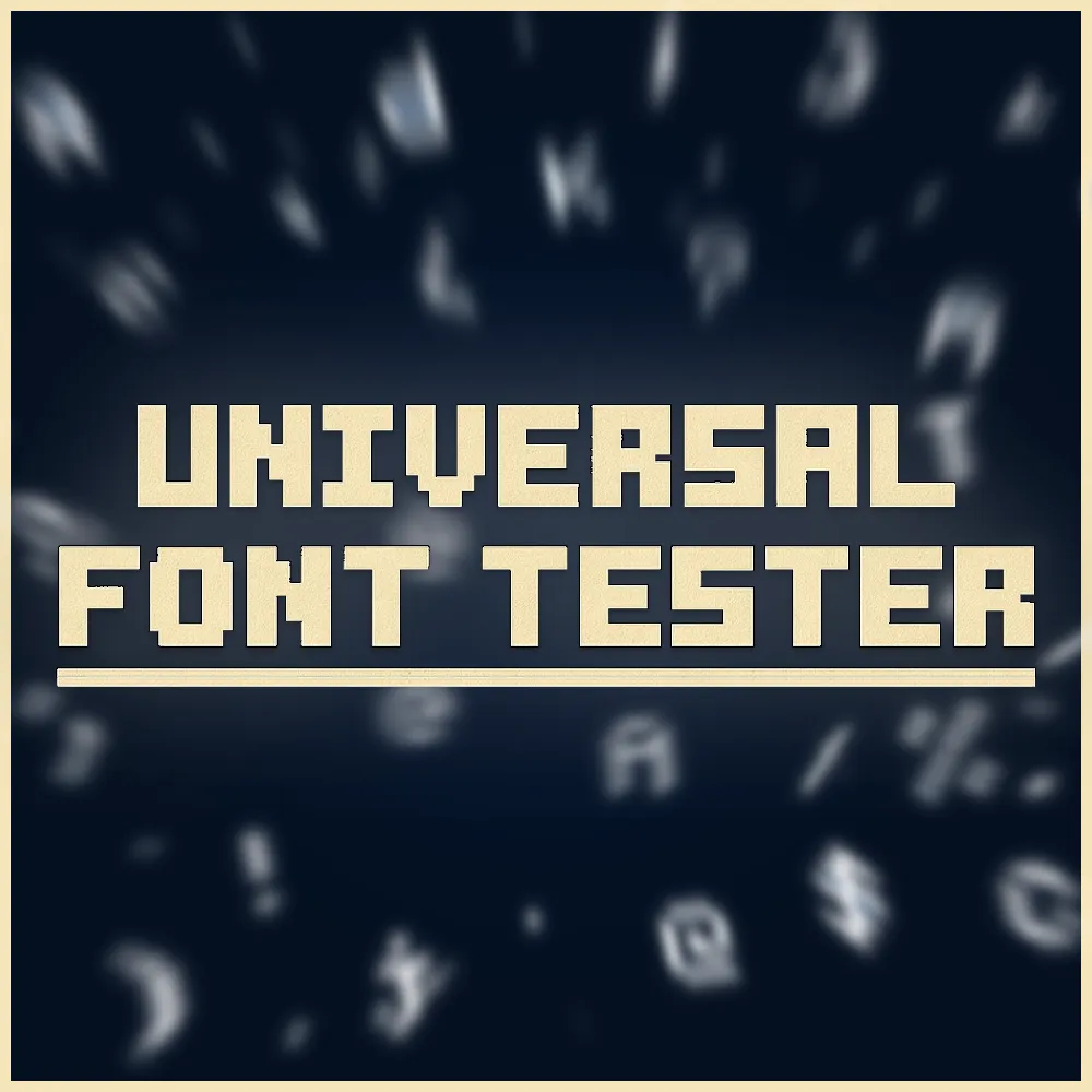 Universal Font Tester