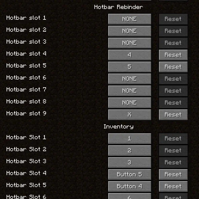 Hotbar Rebinder