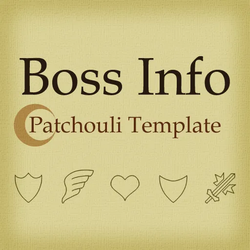[Patchouli Template] Boss Info