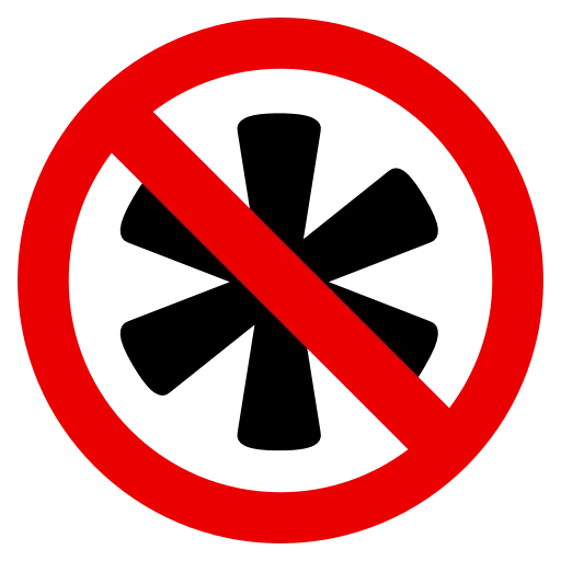 No Asterisk