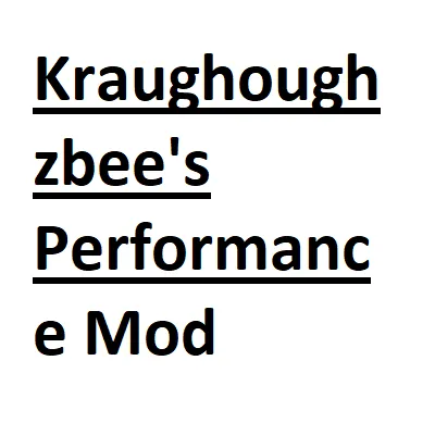 Kraughoughzbee's Game Resource usage underer Моды