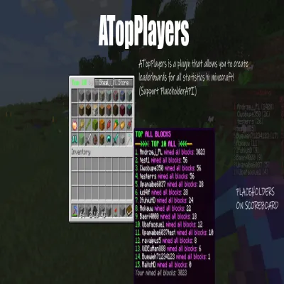 ATopPlayers | Create leaderboards for all statistics!