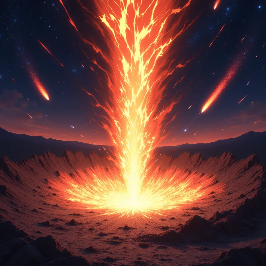 Horrible meteor shower