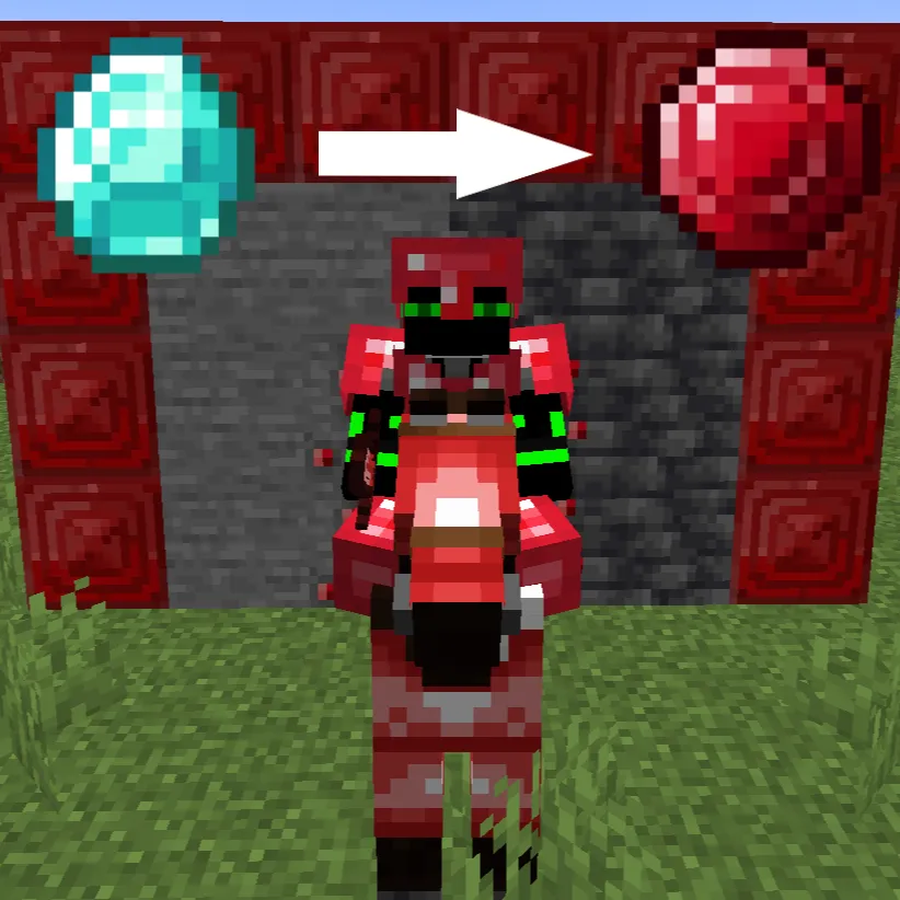 Diamonds Become Rubies