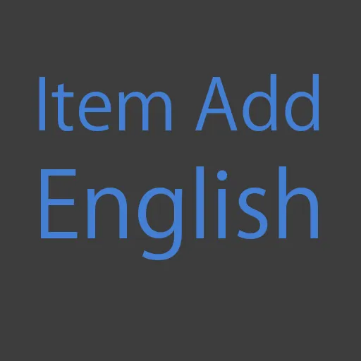 ItemAddEnglish