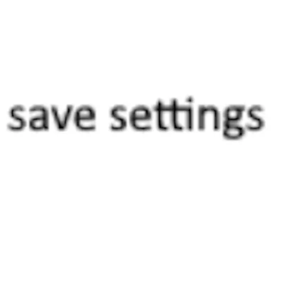 Save Settings