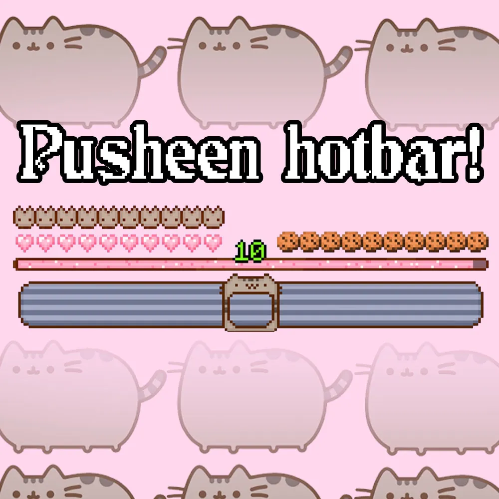Luvstar's Pusheen Hotbar