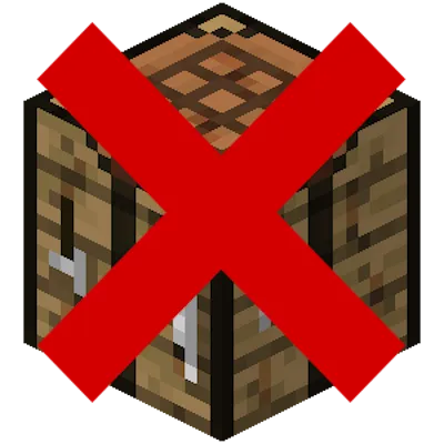 No Crafting Table