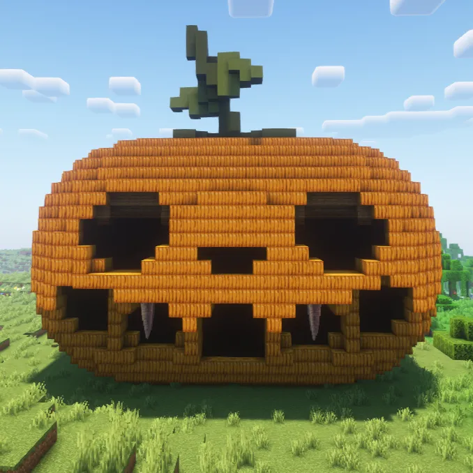 Giant Spooky Pumpkins