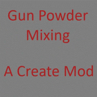 Create: Gunpowder Mixing