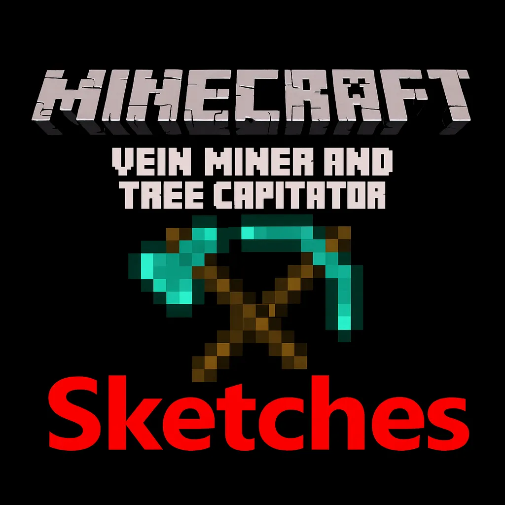 Sketches Vein miner and Tree capitator