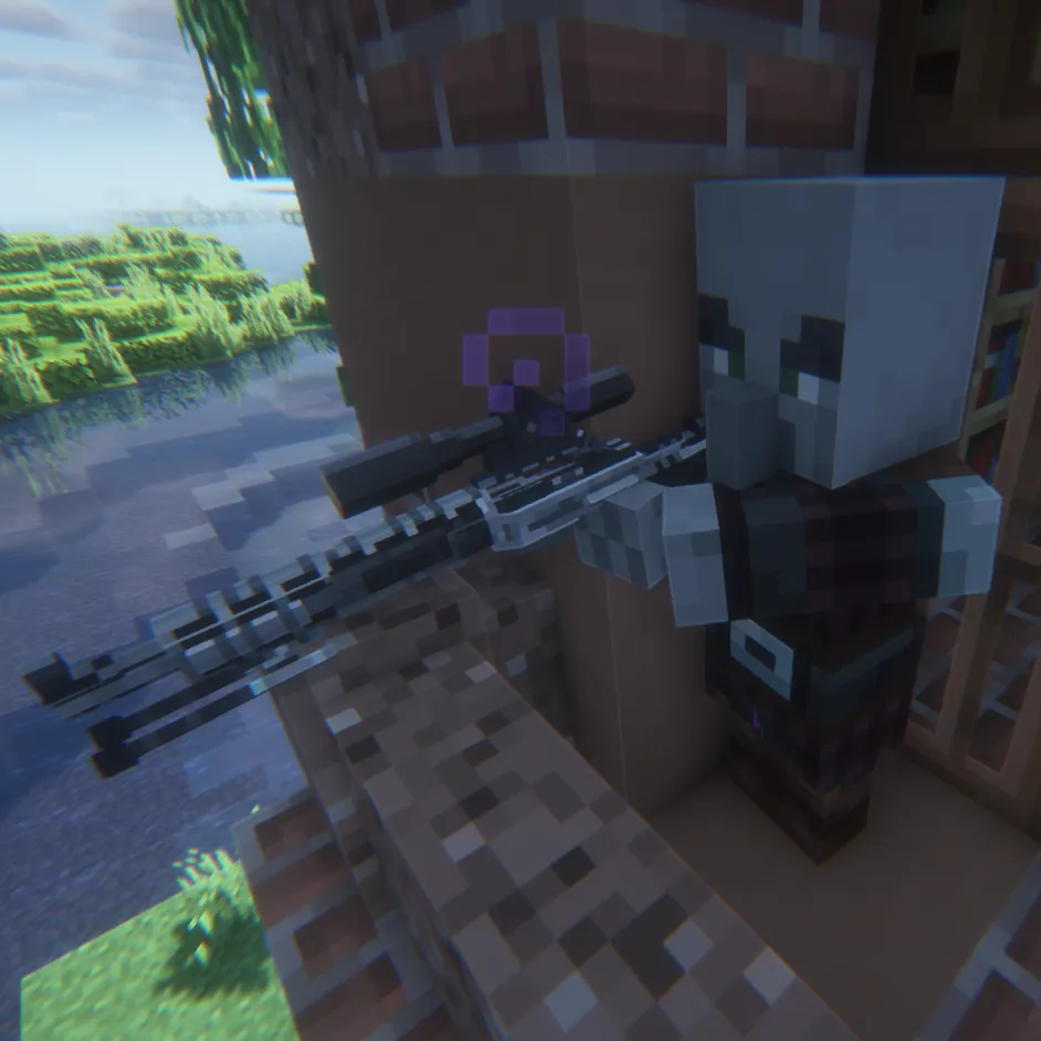 Pillager's Gun: Tacz + Tracers