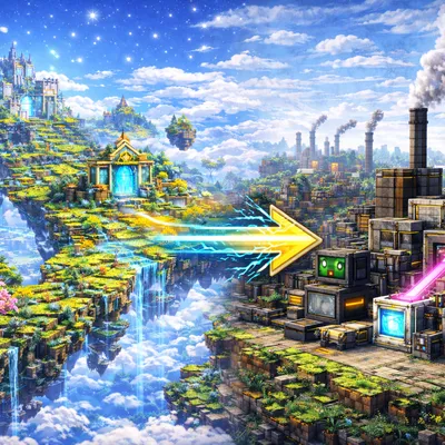 Blue skies goes industrial