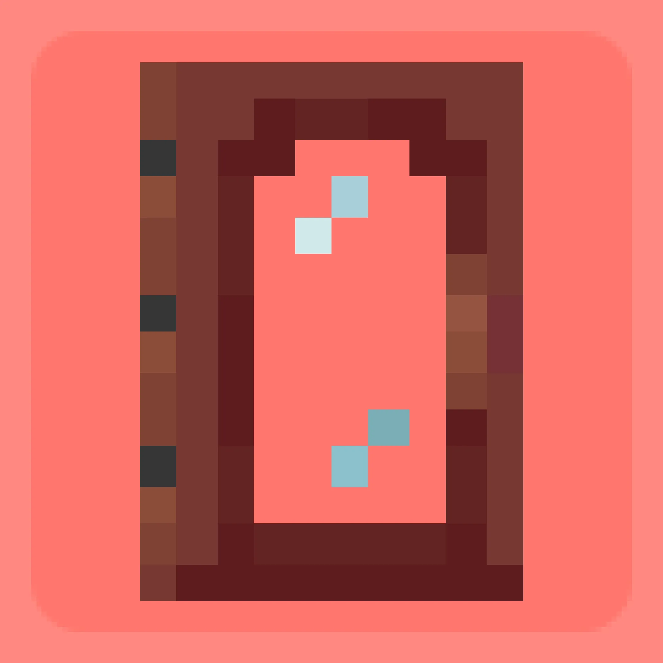 Glass doors and trapdoors.