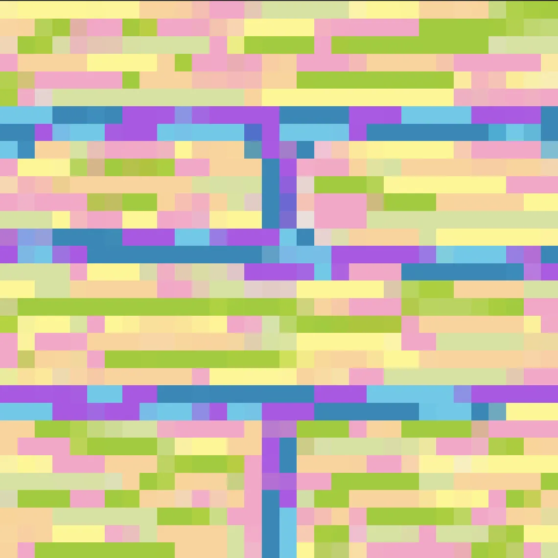 Pastel Rainbow Birch