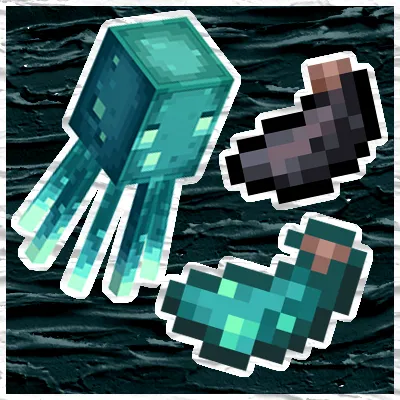 Glow Squid drop Ink Sacs too!