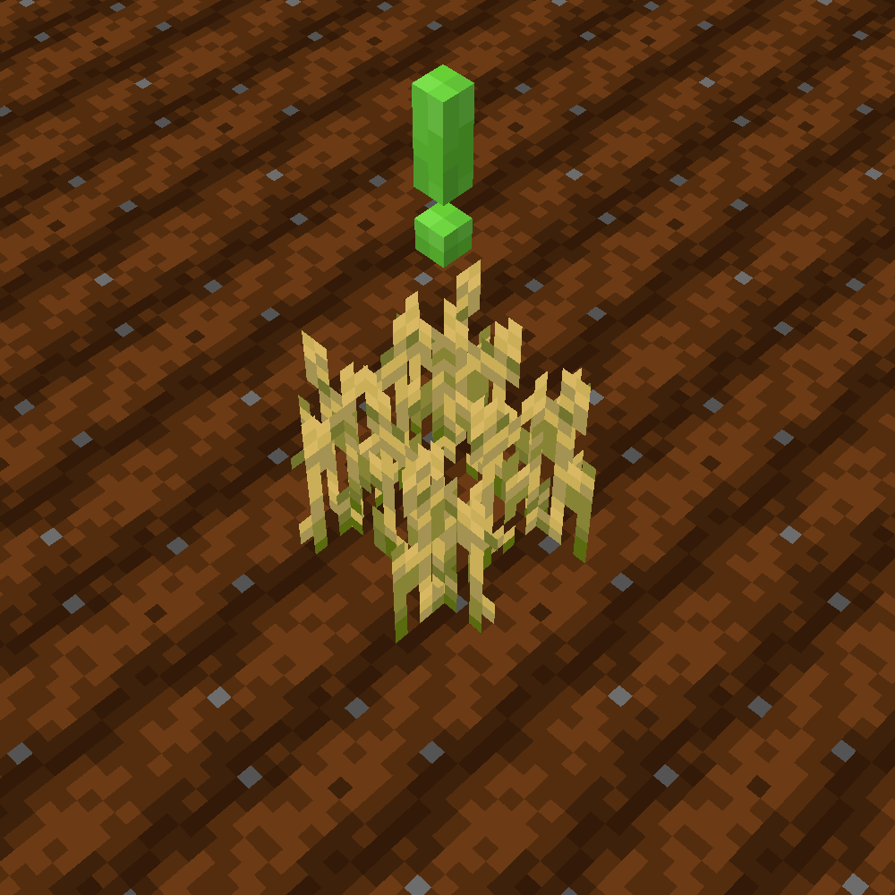 kruemelig's Exclamation mark over plants