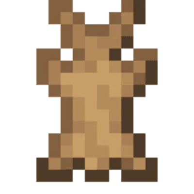 Leather to rabbit hide