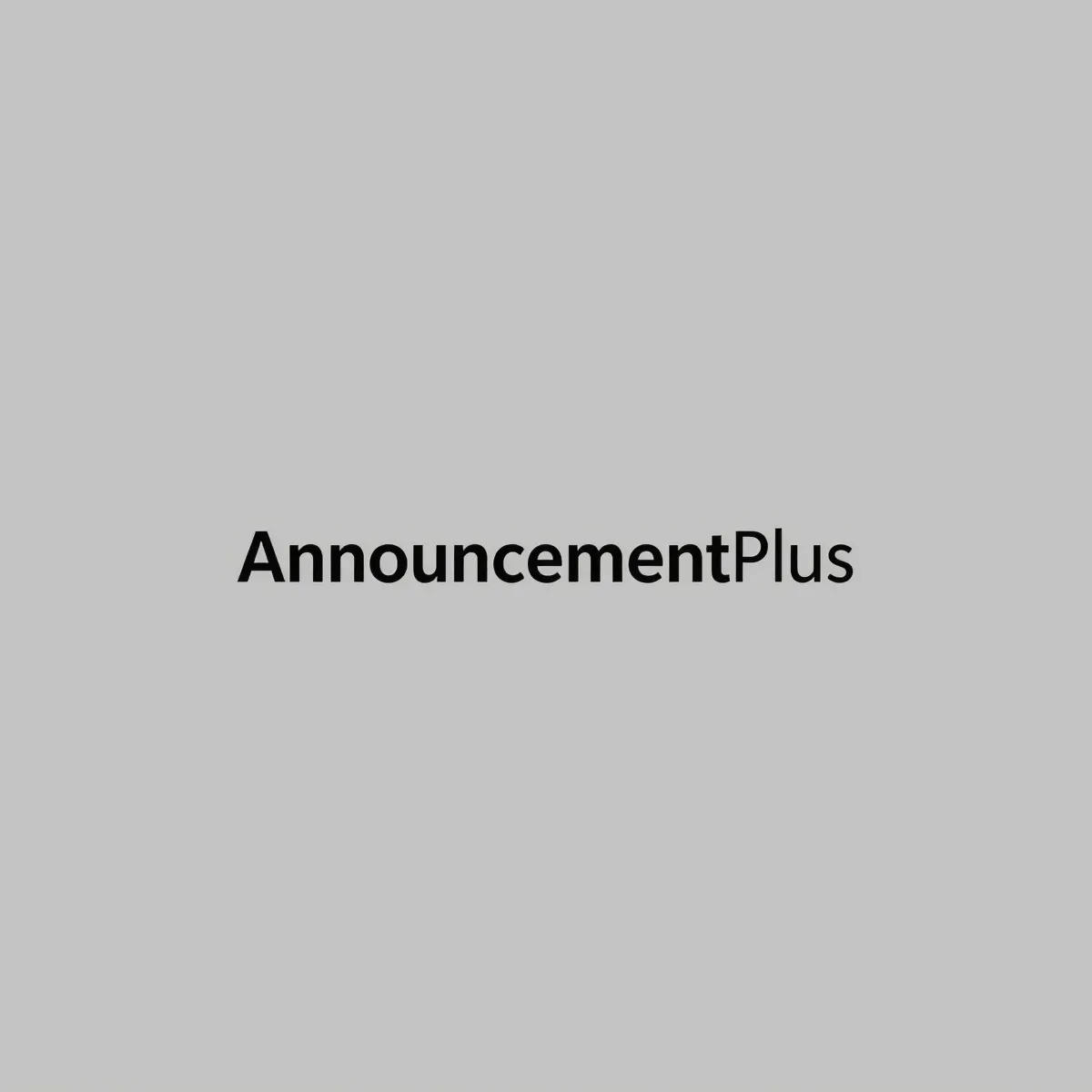 AnnouncementPlus