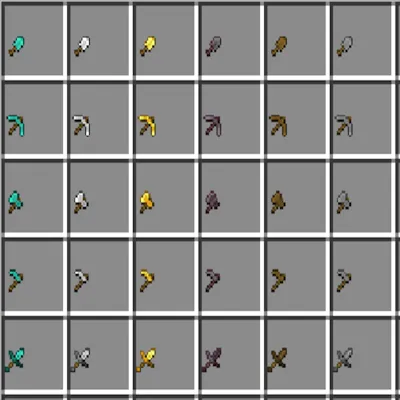 Tiny swords and tools