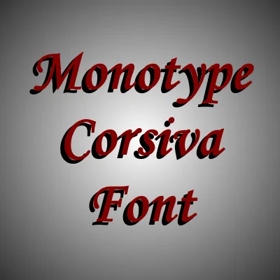 Monotype Corsiva Font Pack