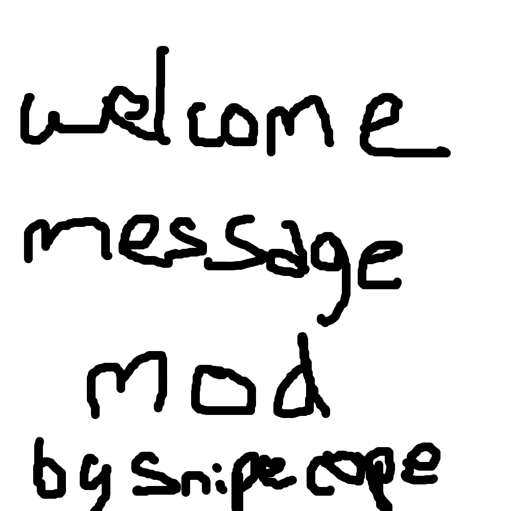 Welcome Message (free to use)