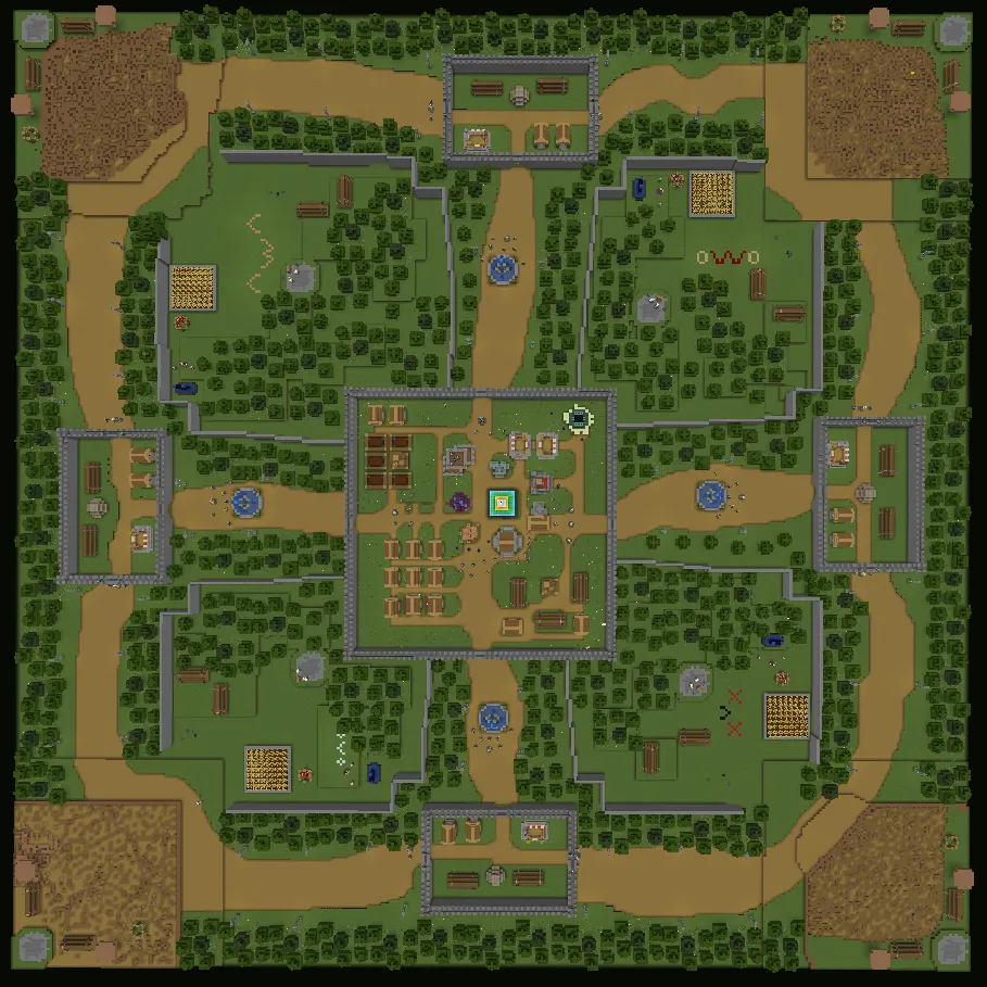 RoN Map：Urban territory capture battle_4p