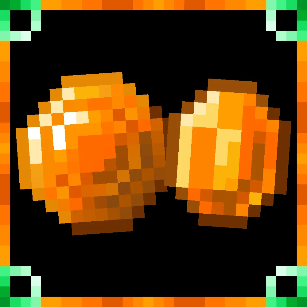 Amber Gem and Orange Emeralds