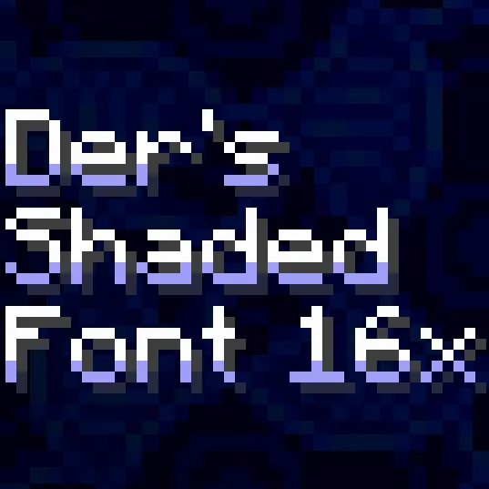 Der's Shaded Font (Default 16x)