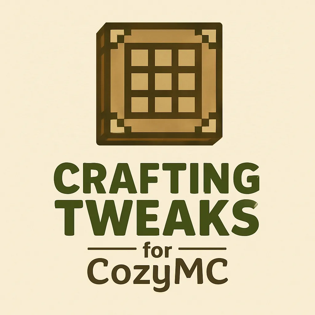 Crafting Tweaks for CozyMC