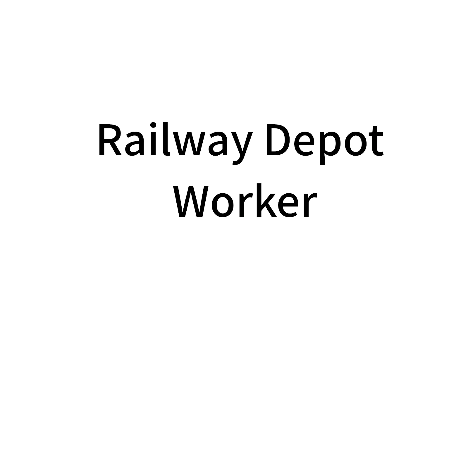 Railway Depot Worker