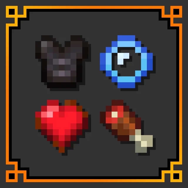 Recolored Survival Bars (RSB) [Netherite]