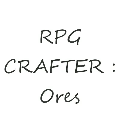 RPG Crafter : Ressources